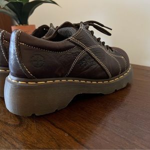 Doc Marten’s distressed chunky platform shoes, size 8